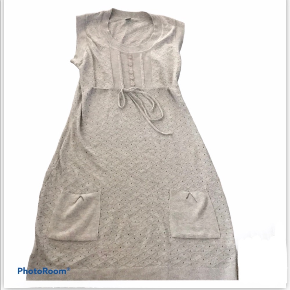 RTL Gray Sweater Mini Dress